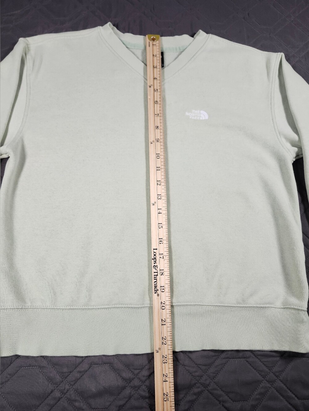 The North Face Women's Evolution V-Neck Sweatshirt size S women's sage green/lig - Picture 8 of 16